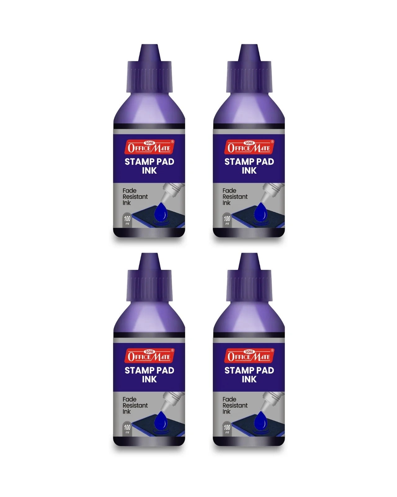 Stamp Pad Refill Ink – 100 ml, Long-Lasting Impressions, Quick-Drying Ink for Any Project