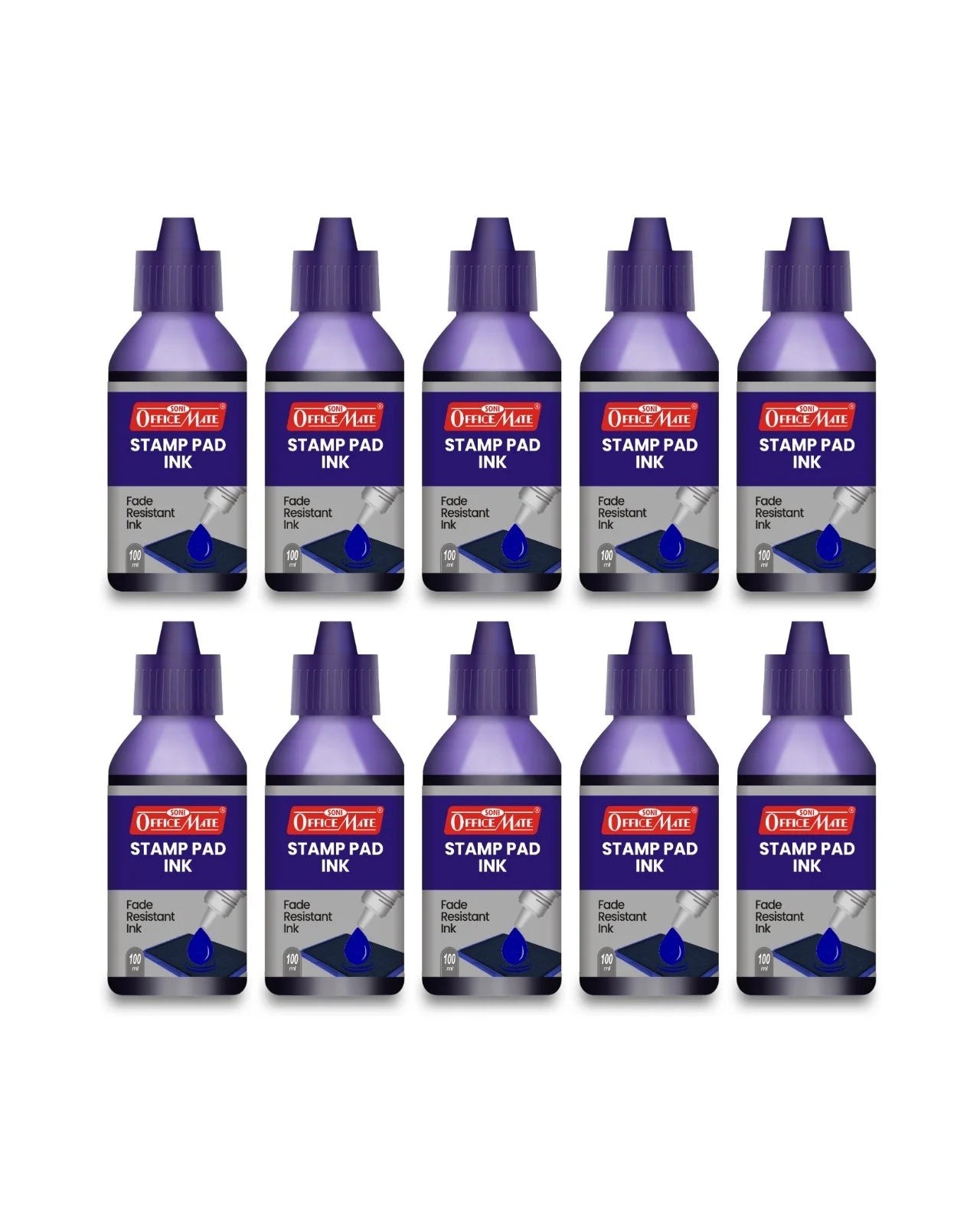 Stamp Pad Refill Ink – 100 ml, Long-Lasting Impressions, Quick-Drying Ink for Any Project