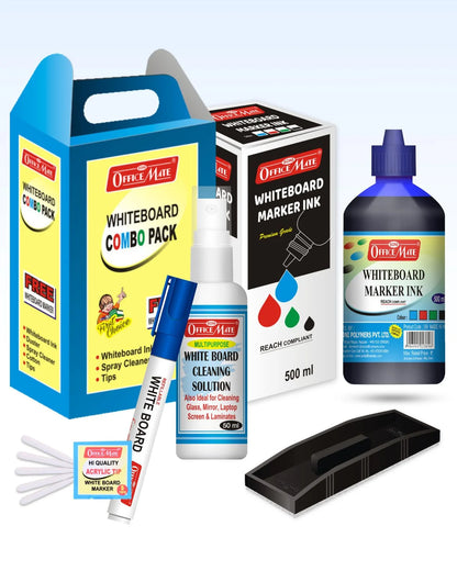 Whiteboard Marker – Duster – Ink Kit, Complete Whiteboard Care