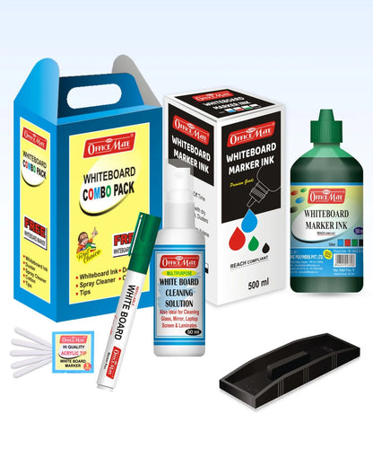 Whiteboard Marker – Duster – Ink Kit, Complete Whiteboard Care