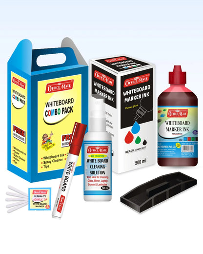 Whiteboard Marker – Duster – Ink Kit, Complete Whiteboard Care