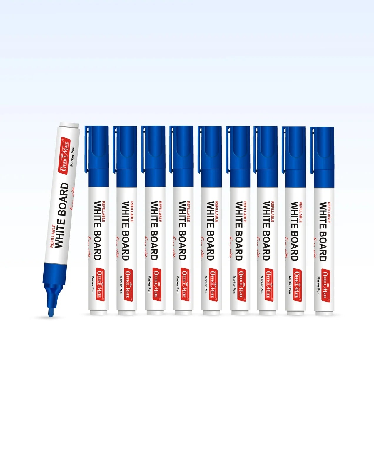 Whiteboard Marker (10 pcs), Vibrant Colours, Eco-friendly, Easy Wipe