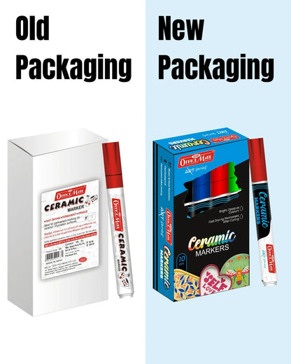 Bullet Tip Ceramic Markers – Ideal for Ceramic Art, Smudge proof Ink