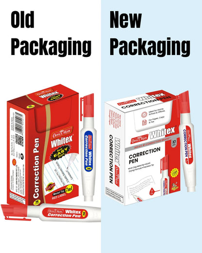 Correction Pen (7ml) – Pack of 10, Instant Drying, Precise Application