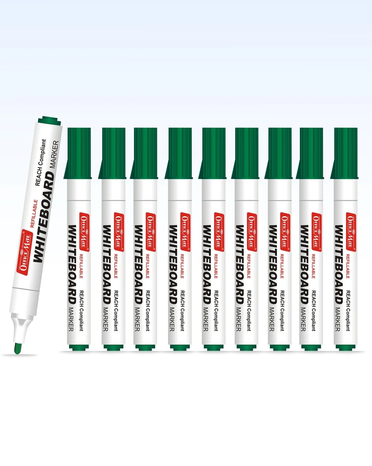 Regular Whiteboard Marker (Anti-Roll Cap) (10 pcs), Vibrant Colour, Eco-Friendly, Easy to Wipe