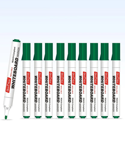 Regular Whiteboard Marker (Anti-Roll Cap) (10 pcs), Vibrant Colour, Eco-Friendly, Easy to Wipe