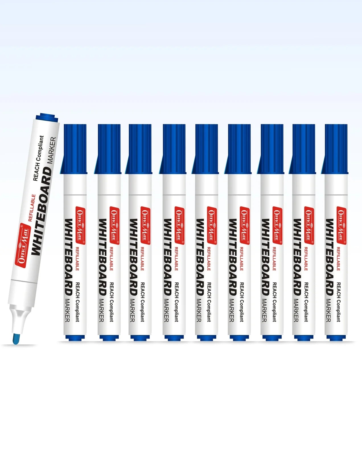 Regular Whiteboard Marker (Anti-Roll Cap) (10 pcs), Vibrant Colour, Eco-Friendly, Easy to Wipe