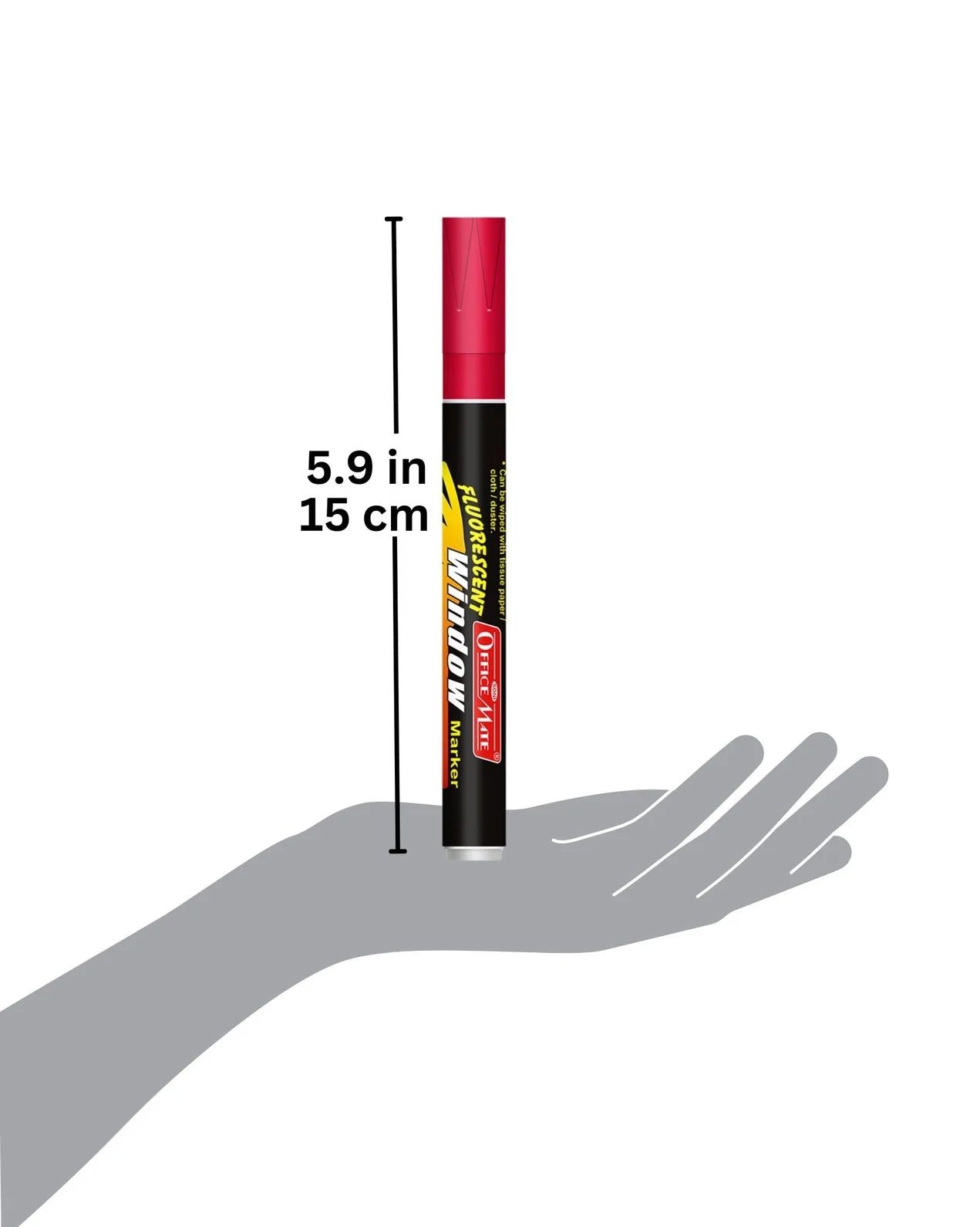 Fluorescent Window Markers / Chalk Markers (10 Pcs) Bright, Bold, Easy Erase