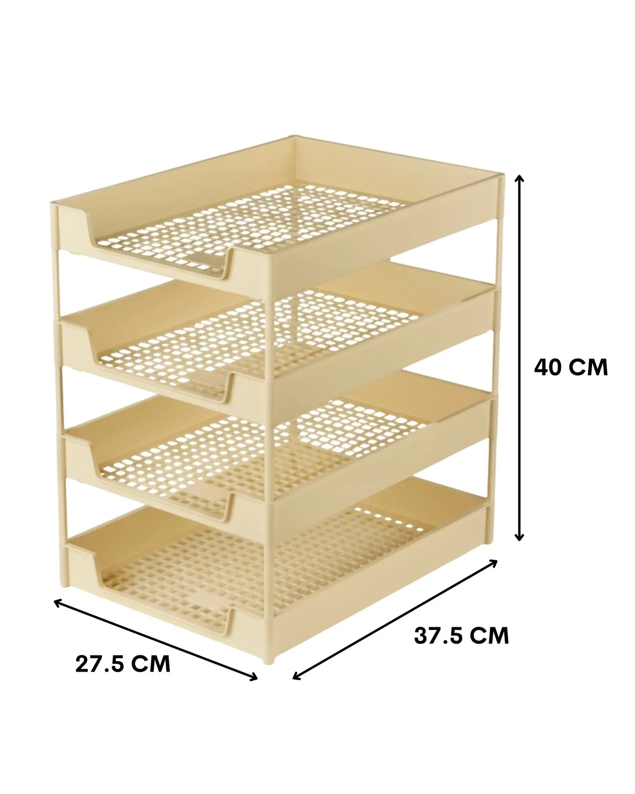 Four Compartment Office Tray – Compact Design, Lightweight, Versatile Use