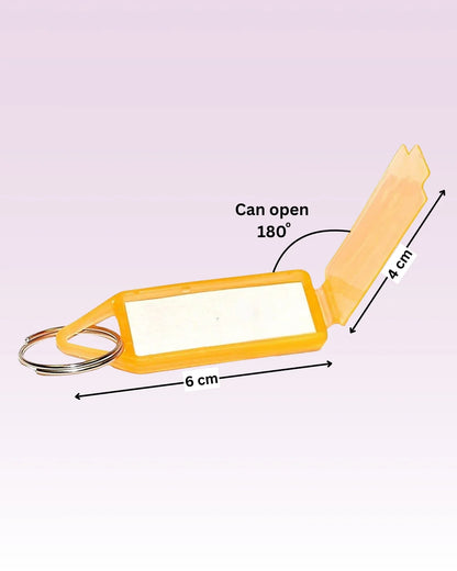 Keychain Jar (50pcs), Organized Key Storage with Labels