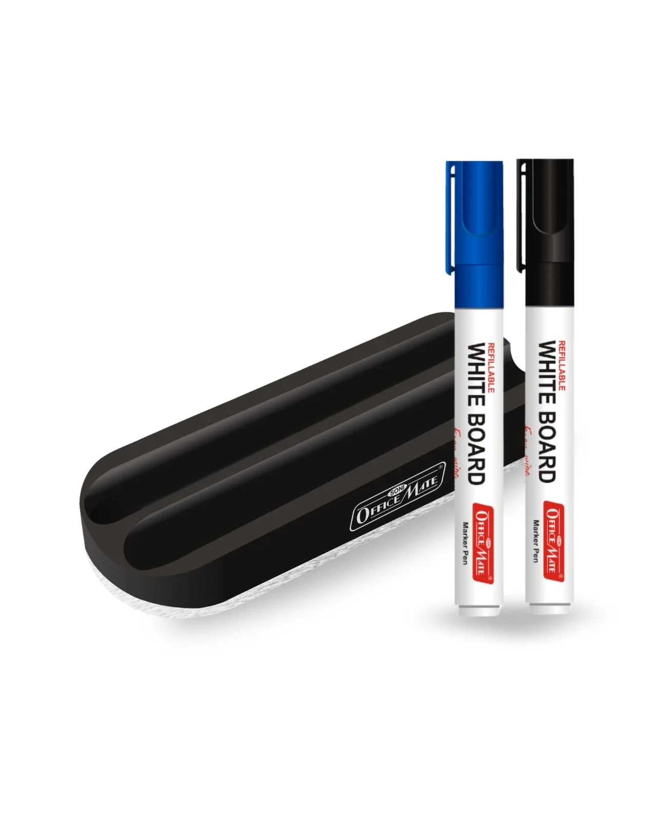 Magnetic Whiteboard Duster with 2 Whiteboard Markers, Ultimate Convenience, Multipurpose