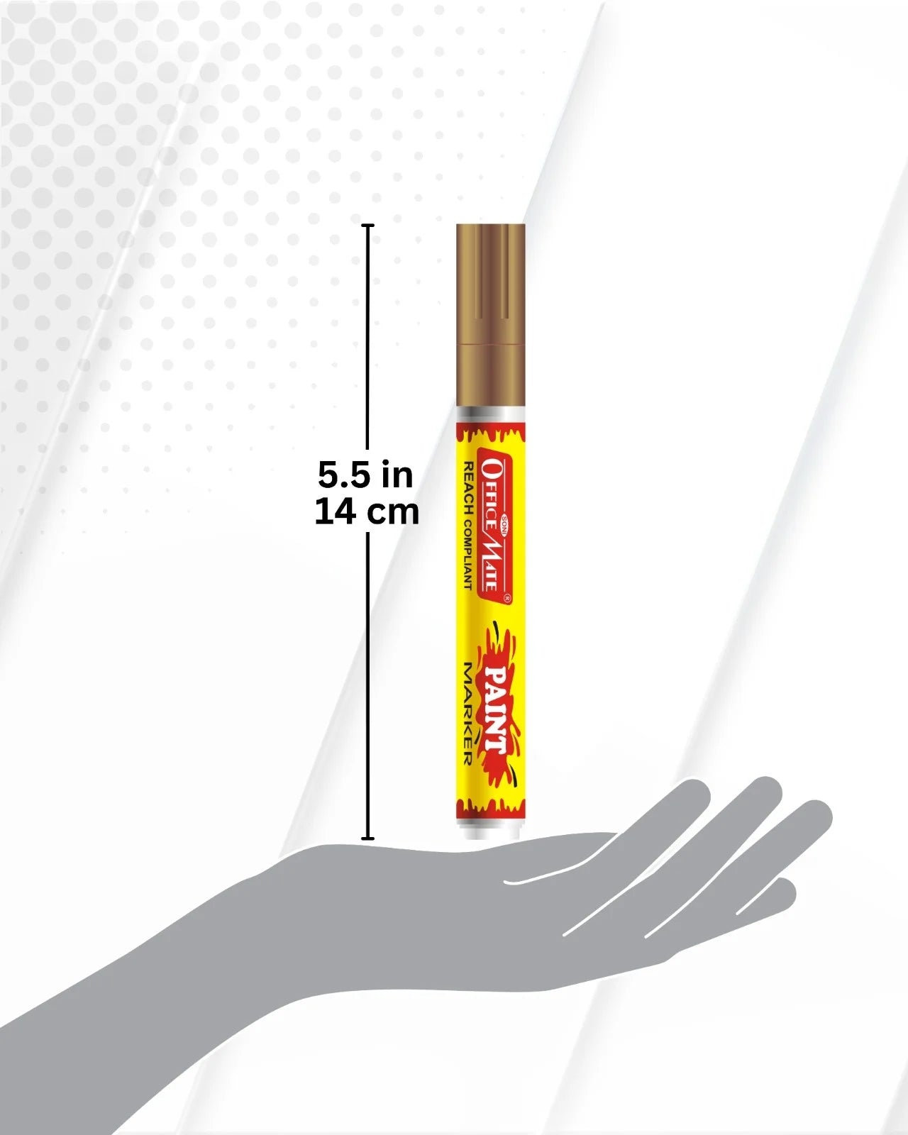 Paint Marker (1pcs), Metallic Colour, Non-Toxic, Multi Surface Usage