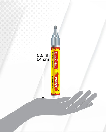 Paint Marker Combo (Golden & Silver) for Metallic Artwork, Non-Toxic, Multi surface usage