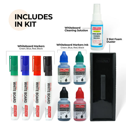 Ultimate Whiteboard Kit, Refillable, Smooth Writing, Easy Erase