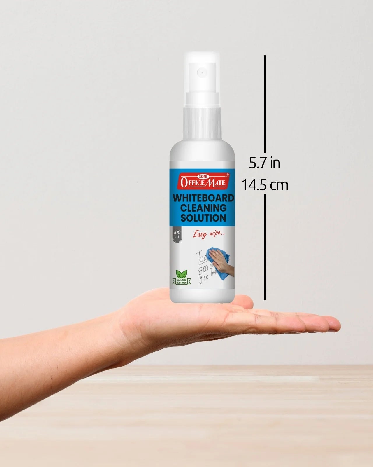 Whiteboard Cleaning Solution (100ml) (1pcs), Spotless Wipes, Eco-Friendly