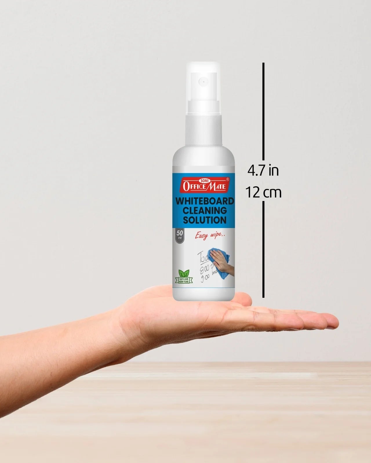 Whiteboard Cleaning Solution (50ml) (1pcs), Spotless Wipes, Eco-Friendly