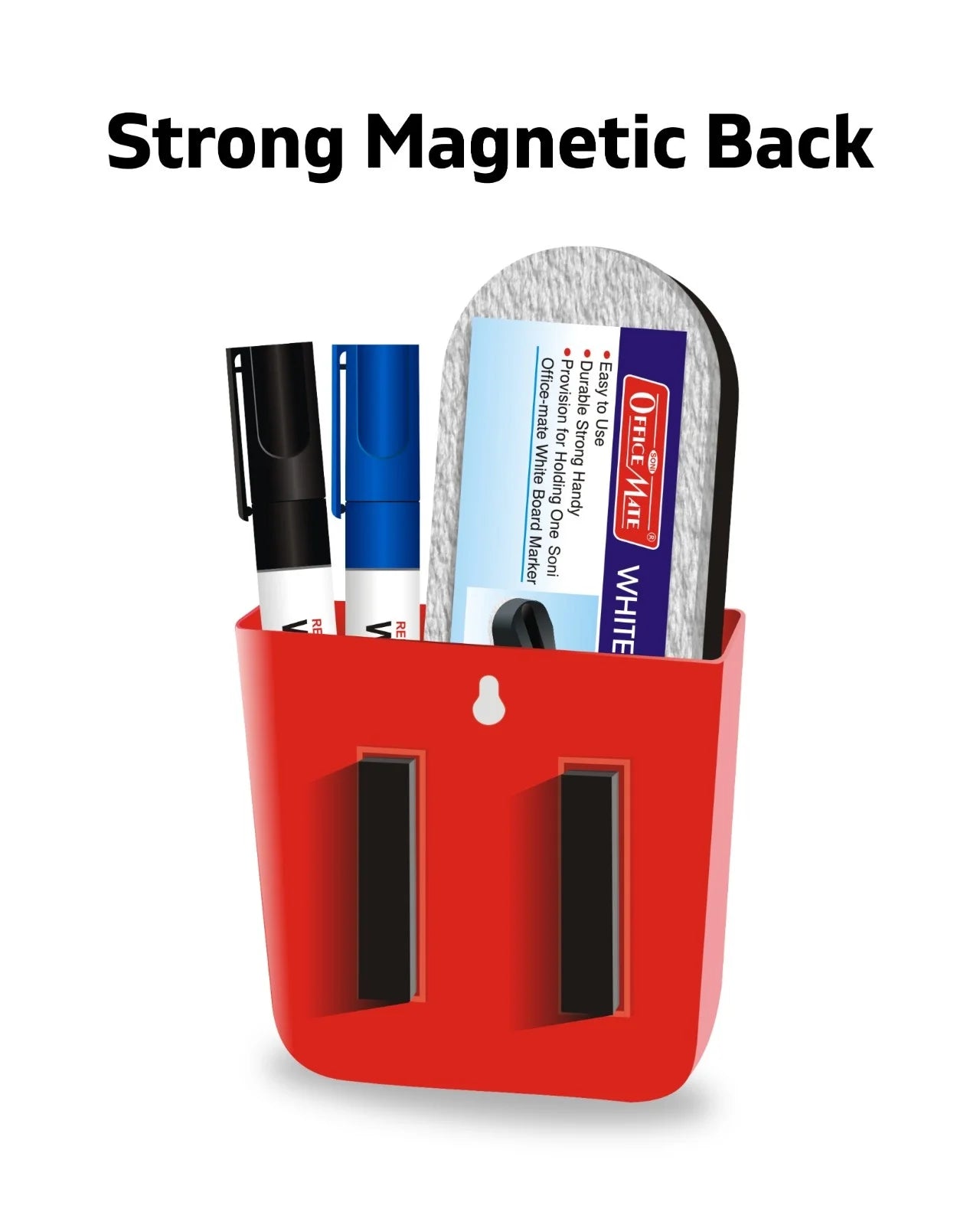 Magnetic Holder with Duster and Markers,  Ultimate Convenience, Multipurpose