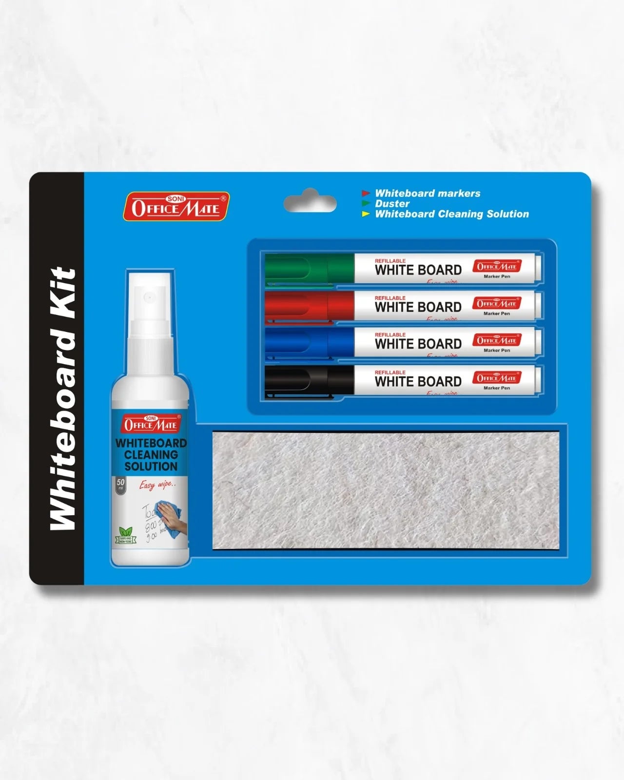 Whiteboard Marker Starter Kit, Clean & Bold Writing, Easy Maintenance