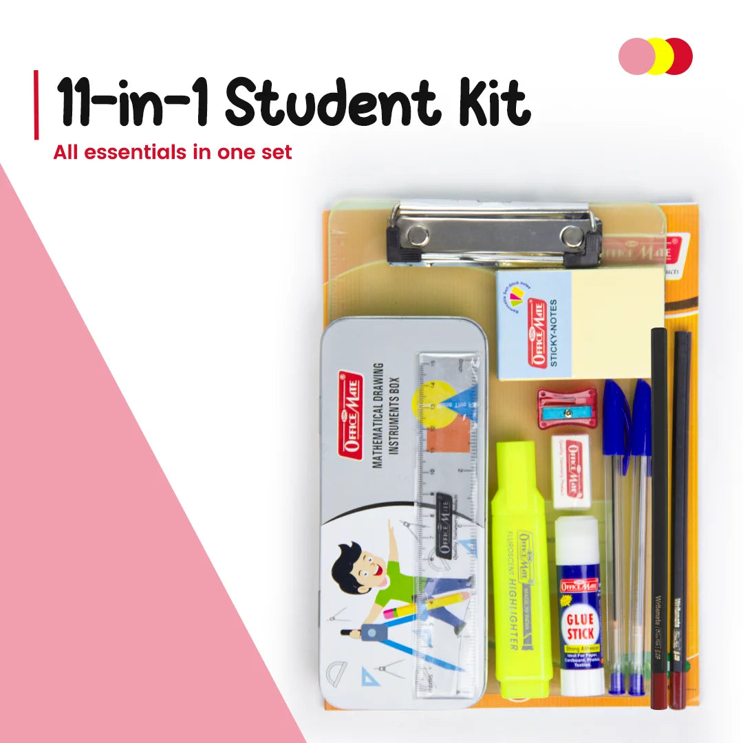 Back to School Kit for Students, Complete School Essentials, Compact & Organized Stationery Set