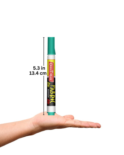 Fabric Markers (10pcs) – DIY Marker, Wash Resistant, Vivid Colours, Works On All Fabric Surfaces