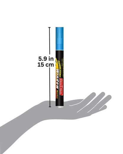 Fluorescent Window Markers / Chalk Markers (10 Pcs) Bright, Bold, Easy Erase