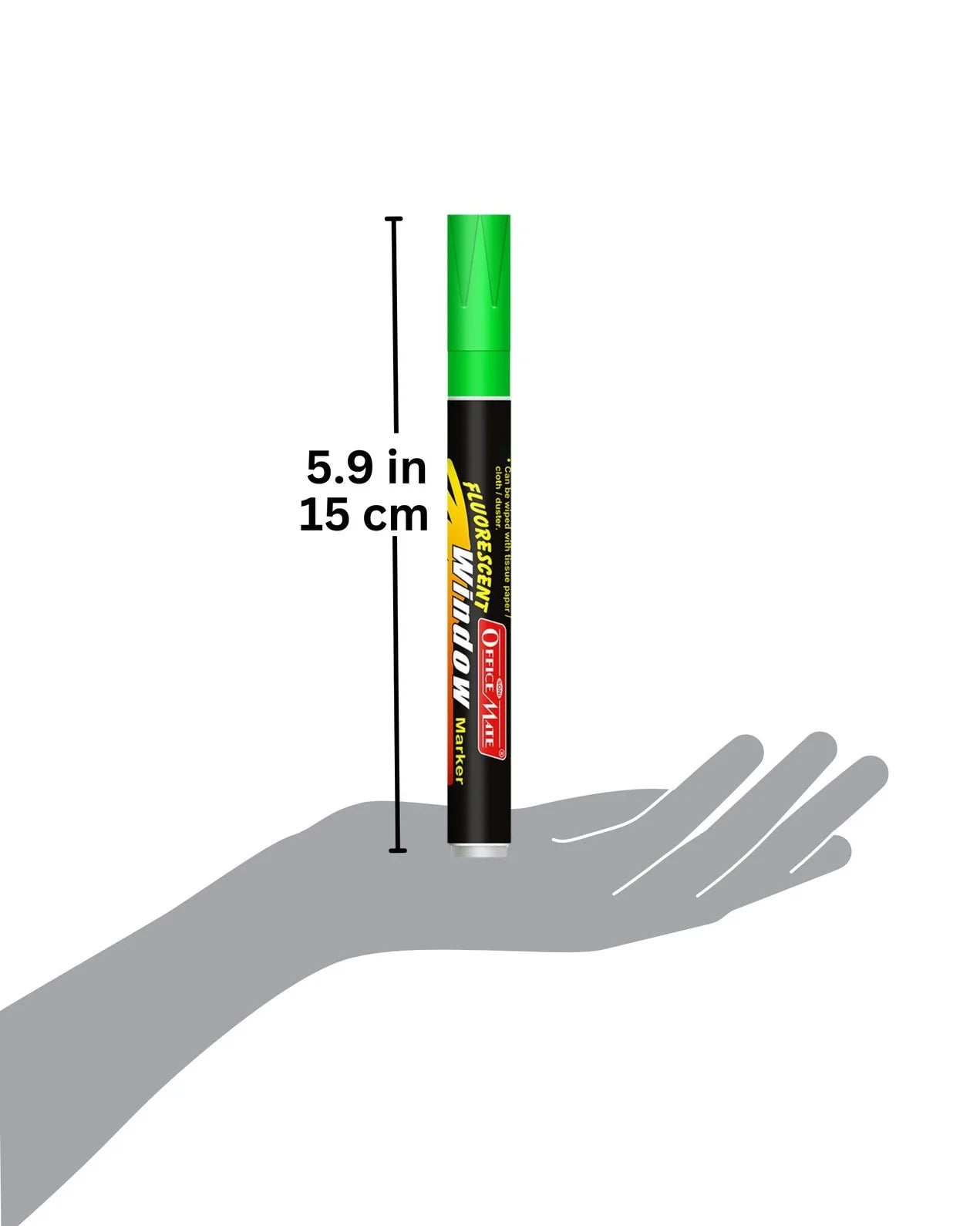 Fluorescent Window Markers / Chalk Markers (10 Pcs) Bright, Bold, Easy Erase