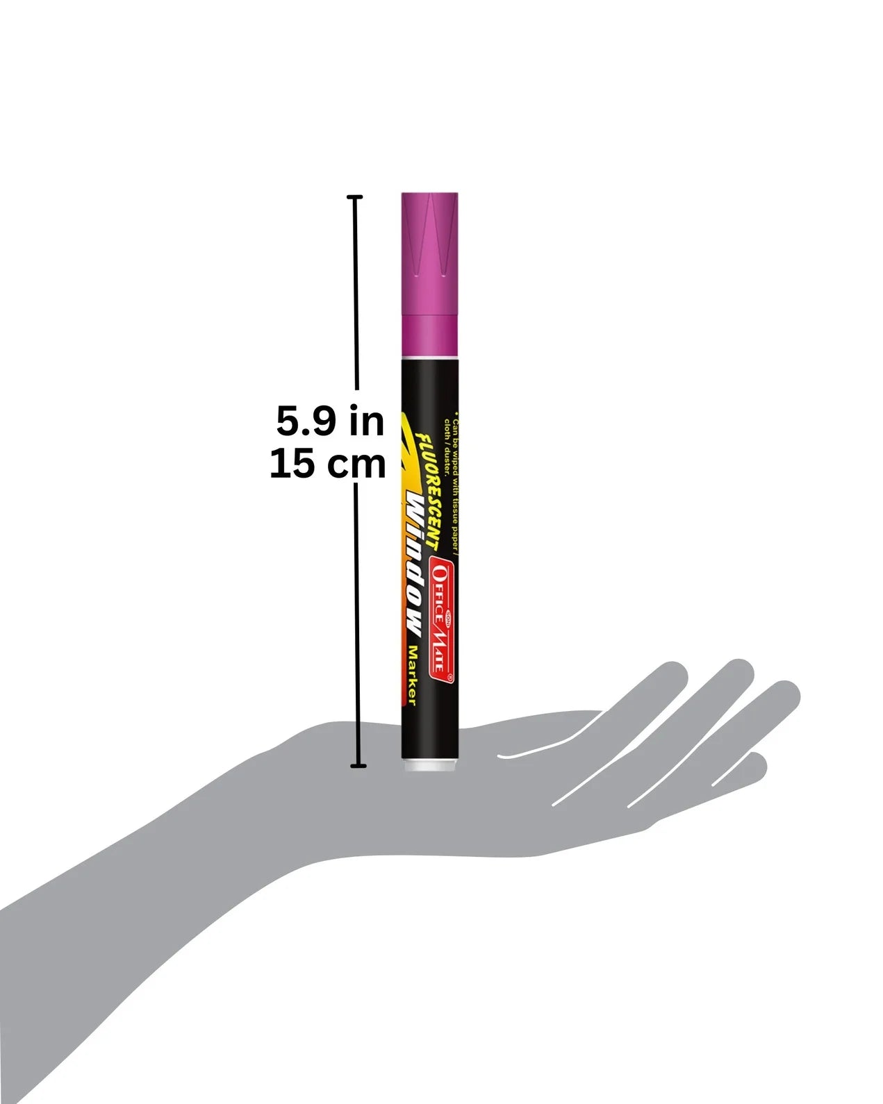 Fluorescent Window Markers / Chalk Markers (10 Pcs) Bright, Bold, Easy Erase