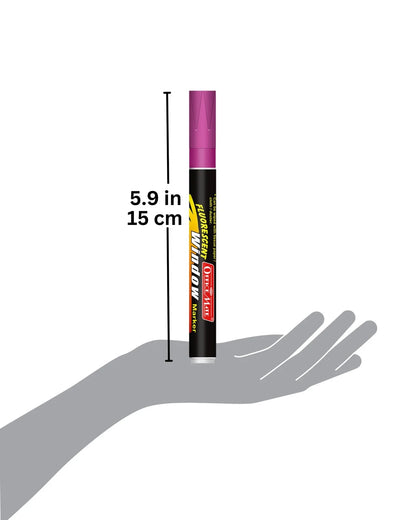 Fluorescent Window Markers / Chalk Markers (10 Pcs) Bright, Bold, Easy Erase