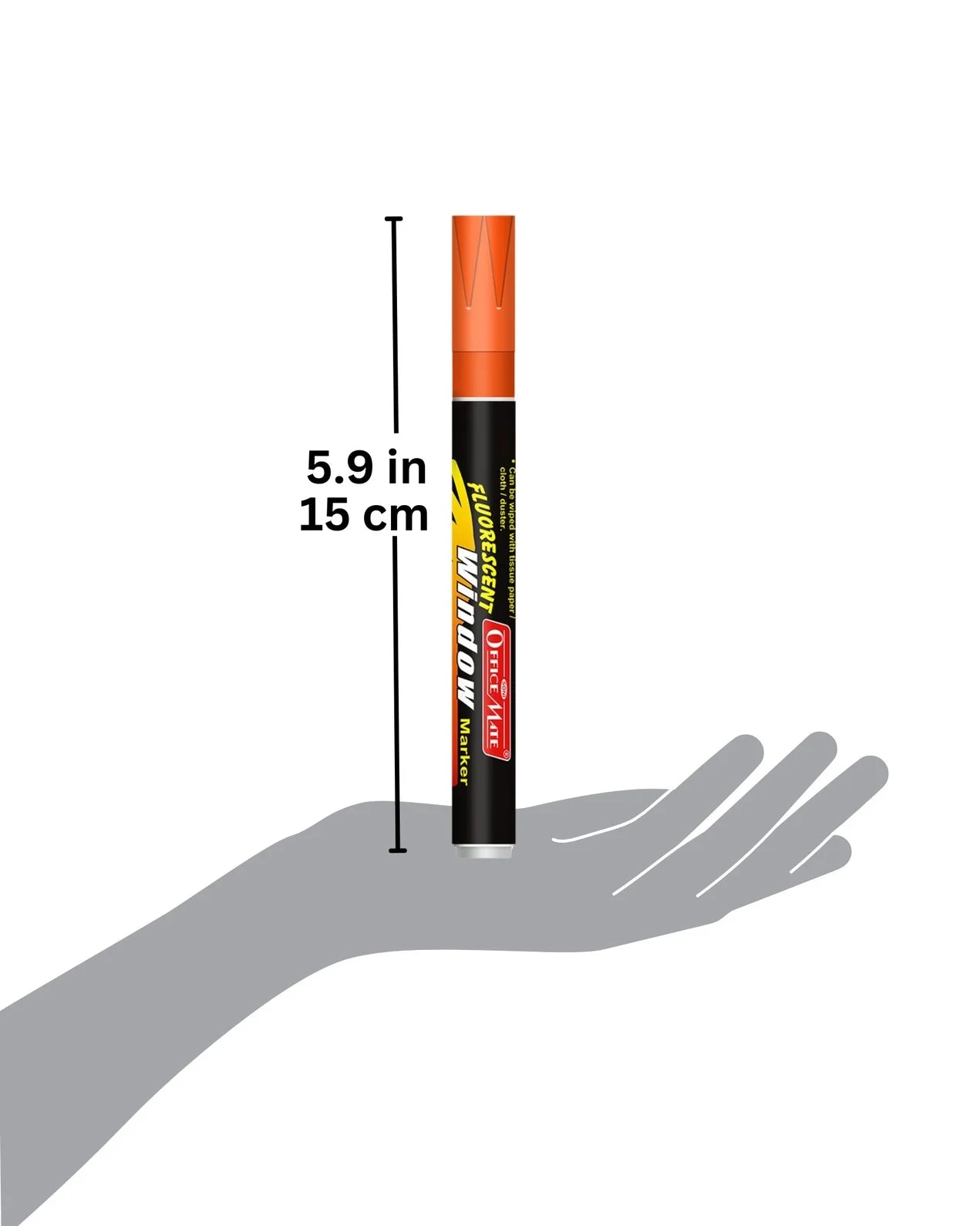 Fluorescent Window Markers / Chalk Markers (10 Pcs) Bright, Bold, Easy Erase