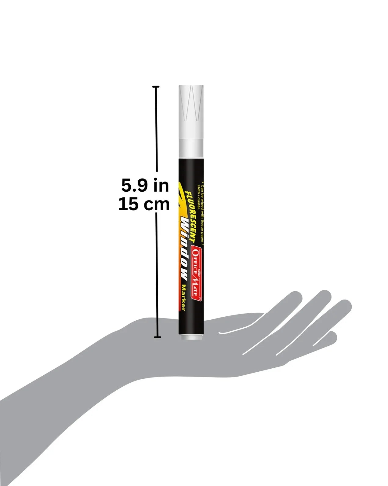 Fluorescent Window Markers / Chalk Markers (10 Pcs) Bright, Bold, Easy Erase