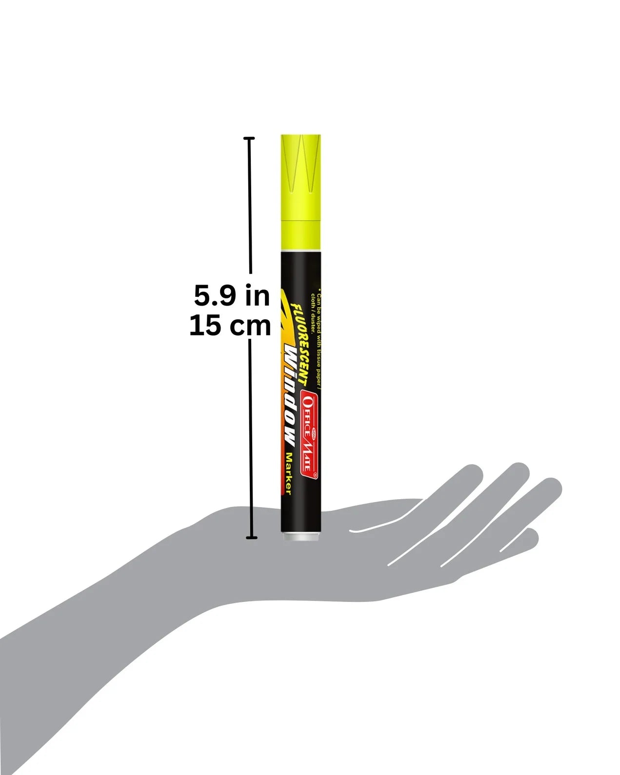 Fluorescent Window Markers / Chalk Markers (10 Pcs) Bright, Bold, Easy Erase