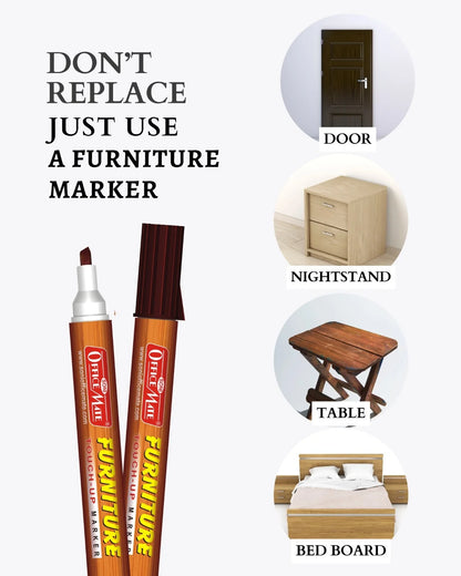 Furniture Markers (10pcs) – Precision Touch-Ups, Rich Wood Tone Colours