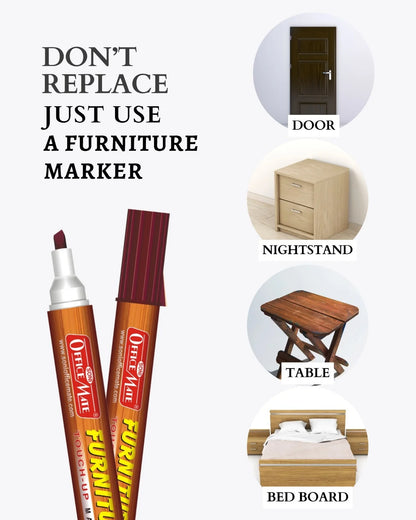 Furniture Markers (5pcs) – Precision Touch-Ups, Rich Wood Tone Colours