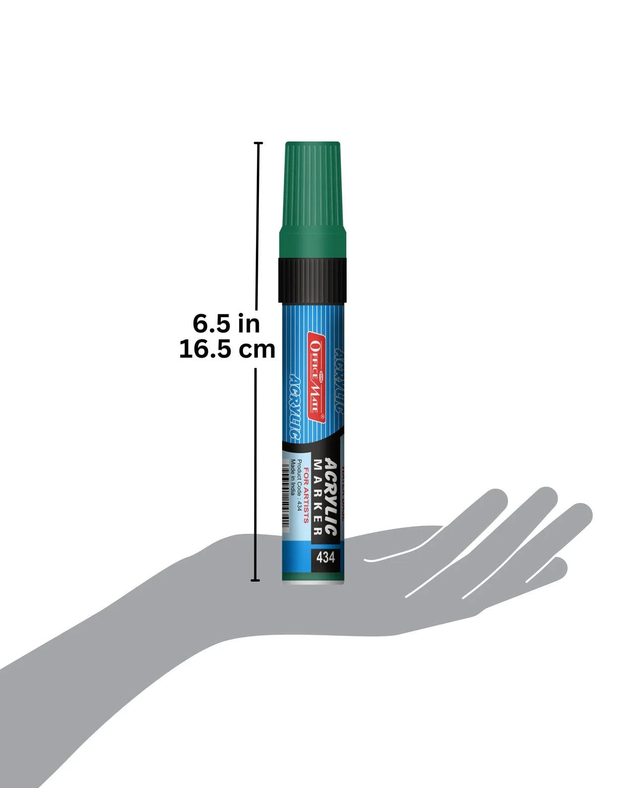 Jumbo Acrylic Marker (6pcs) Water-Based Marker, Wide Tip, Easy to Use