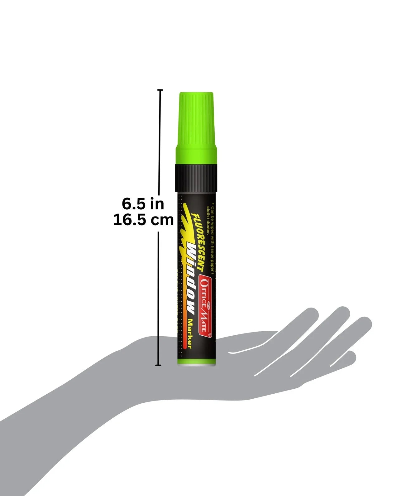 Jumbo Fluorescent Window/Chalk Marker (1pcs) Bold, Bright, Easy Erase