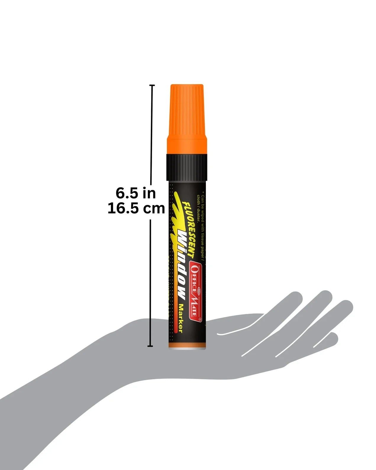 Jumbo Fluorescent Window/Chalk Marker (1pcs) Bold, Bright, Easy Erase