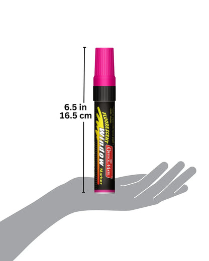 Jumbo Fluorescent Window/Chalk Marker (1pcs) Bold, Bright, Easy Erase