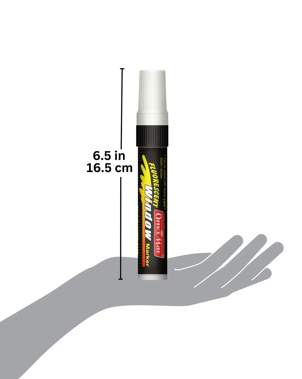 Jumbo Fluorescent Window/Chalk Marker (1pcs) Bold, Bright, Easy Erase