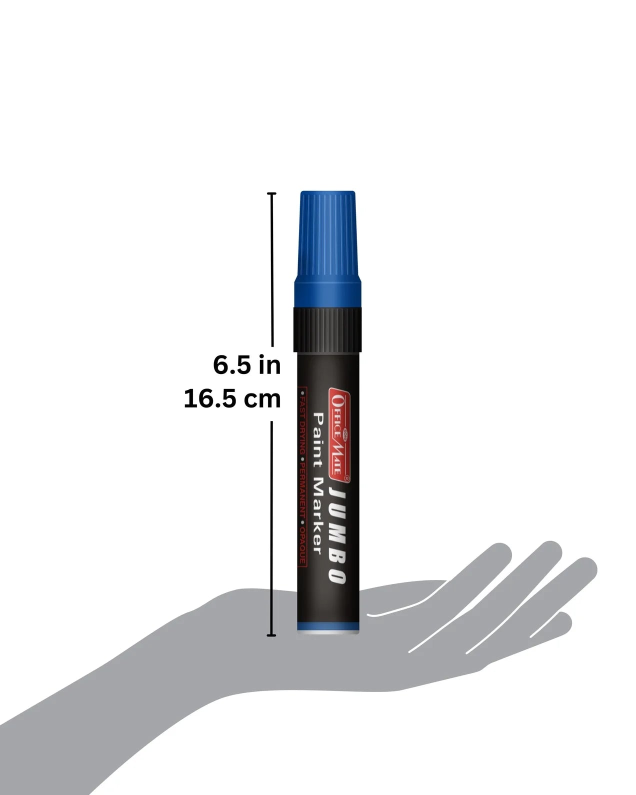 Jumbo Paint Markers (6pcs) – Wide Tip, Non-Toxic, Multi Surface Usage