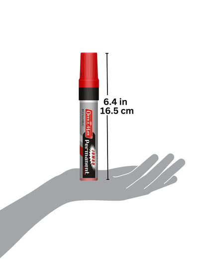 Jumbo Permanent Markers (6 pcs), Extra-Wide Tip, Versatile Use, Quick-Drying, Multi-Surface Marker