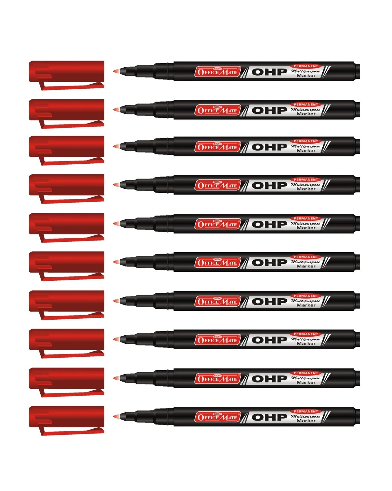 Permanent CD/DVD/OHP Markers (10pcs) – Quick Drying, Water Resistant