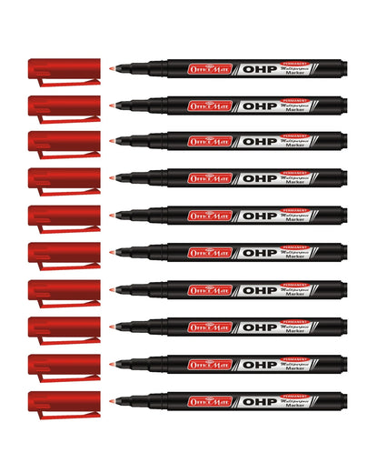 Permanent CD/DVD/OHP Markers (10pcs) – Quick Drying, Water Resistant