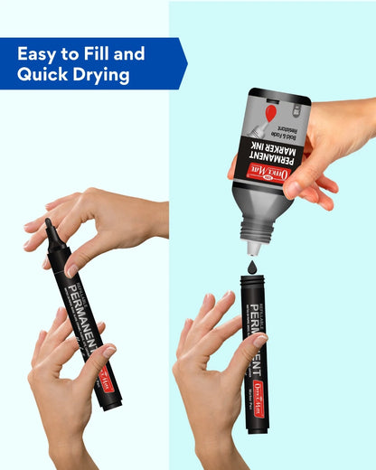 Permanent Marker Refill Ink - 100ml, Quick-Drying, Vibrant Colors
