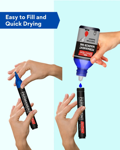Permanent Marker Refill Ink - 100ml, Quick-Drying, Vibrant Colors