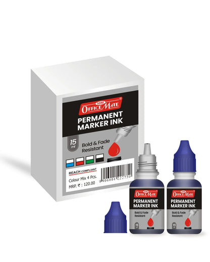 Permanent Marker Refill Ink - 15ml, Quick-Drying, Vibrant Colors
