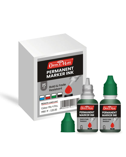 Permanent Marker Refill Ink - 15ml, Quick-Drying, Vibrant Colors