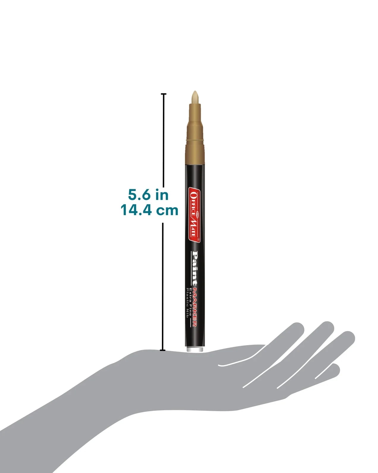 Fine Tip Paint Marker (1pcs), Metallic Colour, Non-Toxic, Multi surface usage