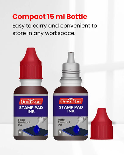 Stamp Pad Refill Ink – 15 ml, Long-Lasting Impressions, Quick-Drying Ink for Any Project