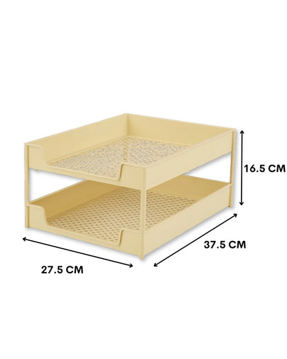 Two Compartment Office Tray – Compact Design, Lightweight, Versatile Use