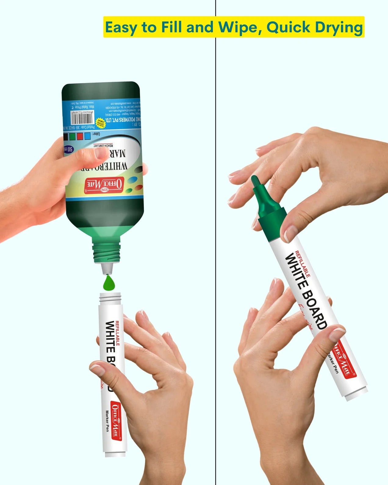 Whiteboard Marker – Duster – Ink Kit, Complete Whiteboard Care